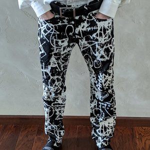 Kenzo Jungle Paris Graffiti Jeans